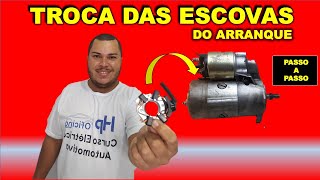 COMO TROCAR AS ESCOVAS DO ARRANQUE CARVÃO [upl. by Notna]