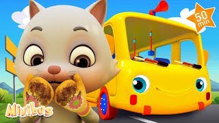 Three Little Kittens  More Nursery Rhymes amp Kids Songs  Minibus [upl. by Carpio]