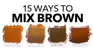 What Colors Make Brown The Ultimate Guide To Mixing Brown [upl. by Calia892]