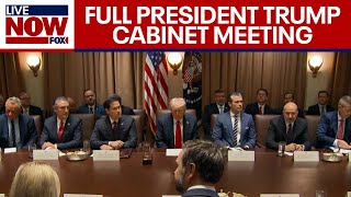 Trump Cabinet Meeting President Trump hosts meeting with Elon Musk DOGE  FULL [upl. by Regine]