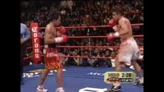 Manny Pacquiao vs Erik Morales I  Round 12 [upl. by Emera854]