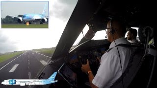 TUIfly Boeing 787 Dreamliner COCKPIT VIEW from Amsterdam to Palma [upl. by Shantha]