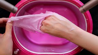 ASMR Paraffin Wax Peeling Tapping and Scratching No Talking [upl. by Enyawud]