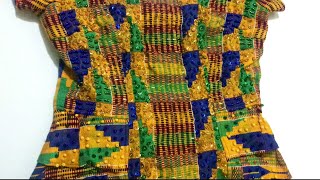 Embroidery beads on Ghanaian Kente [upl. by Roland581]