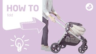 MaxiCosi  Zelia stroller  How to fold [upl. by Reinold]