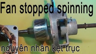 how to fix a fan that wont spin why jammed shaft motors [upl. by Ardnoek266]