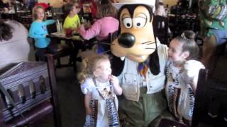 Disney World Character Meal Tusker House Lunch [upl. by Enymsaj631]