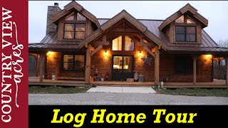 Tour of Our Countrymark Log Home [upl. by Purdum]