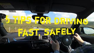 5 Tips For Driving Fast Safely [upl. by Kcirdec759]