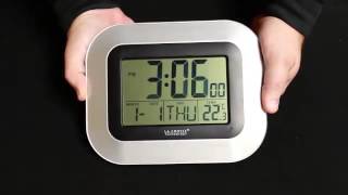 WT8005U Atomic Digital Wall Clock [upl. by Ralleigh]