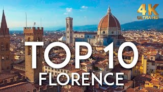 TOP 10 Things to do in FLORENCE  Italy Travel Guide 4K [upl. by Colleen]