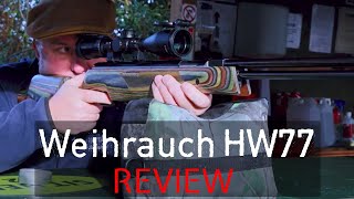 Weihrauch HW77 Review amp Test Shooting [upl. by Mcspadden]