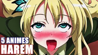 5 ANIMES HAREM ESCOLARES ECCHI ROMANTICOS QUE VALEN LA PENA VER  Animes recomendados 2020 [upl. by Amees]