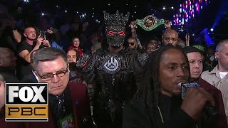 Deontay Wilders Ring Walk ahead of heavyweight title fight vs Tyson Fury  PBC ON FOX [upl. by Field]