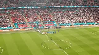 Euro 2020 Final  England vs Italy  Teams Emerge amp National Anthems [upl. by Dyna528]