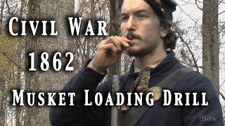 Civil War  Musket Loading Drill quotInNineTimesquot HD [upl. by Alleyn]