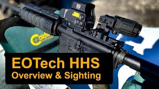 EOTech EXPS34 red dot sight with G33 Magnifier  Full look at the HHS 2 system [upl. by Aihgn]