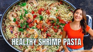 20 Minute Mediterranean Shrimp Pasta [upl. by Yelena]