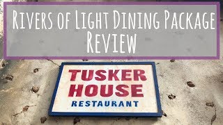 Tusker House  RIVERS OF LIGHT DINING PACKAGE REVIEW  Vegan amp Nonvegan Meals [upl. by Hpejsoj]