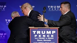 Donald Trump rushed off stage during rally in Nevada [upl. by Warton]