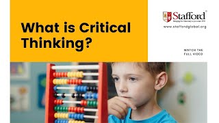 What is Critical Thinking [upl. by Annaohj]