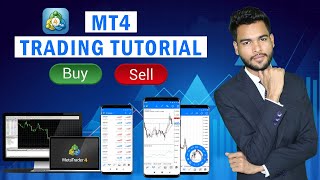 MT4 App Tutorial for Beginners  MT4 Forex Trading for Beginners Full Information in Hindi [upl. by Herwig555]