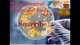 How to make Microbiological analysis of food  Method of testing [upl. by Cappella]