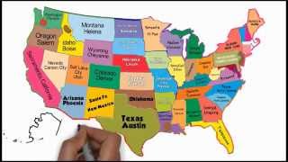 The 50 States and Capitals Song  Silly School Songs [upl. by Albers885]