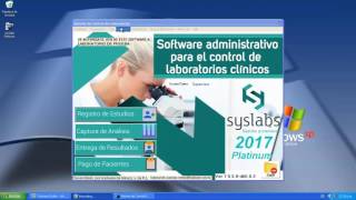 Software para Laboratorios Clínicos SysLabs® Gestión profesional versión Platinum [upl. by Ytsim]