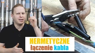 Hermetyczne łączenie kabla elektrycznego [upl. by Ahsekam425]