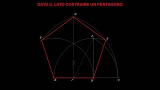 DATO IL LATO COSTRUIRE UN PENTAGONO [upl. by Terina]