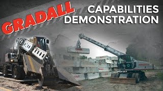 Gradall Hydraulic Excavators  Capabilities Demonstration [upl. by Kassi732]