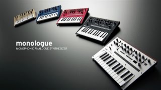 KORG monologue  Nextgeneration monophonic analog synthesizer [upl. by Attenal168]