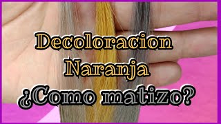 Decoloración Naranja como matizar  Lilyymakeuup [upl. by Roane]