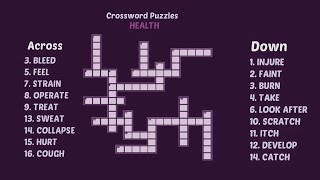 Crossword Puzzle Game In English  Puzzles With Answers [upl. by Akissej613]