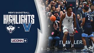 HIGHLIGHTS  UConn Mens Basketball vs Villanova [upl. by Saimerej]