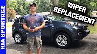 KIA Sportage Windshield Wiper Replacement 20172019 [upl. by Lehcim]