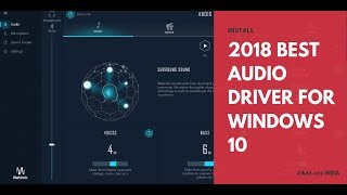 REPLACE YOUR AUDIO DRIVER with Nahimic 3 WINDOWS 10  3D SOUND EFFECT Addons INDIA [upl. by Tegdig937]