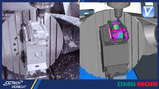 DMG Mori Machine Tool CNC simulation with VERICUT [upl. by Loram]