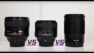 Nikkor Z 85mm F18 VS F 85mm F14 VS F 85mm F18 [upl. by Orlando]