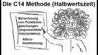 Die C14 Methode Berechnung der Halbwertszeit Rechnung  Mathematik vom Mathe Schmid [upl. by Dahcir]