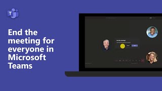 How to end a meeting for everyone in Microsoft Teams [upl. by Mieka]