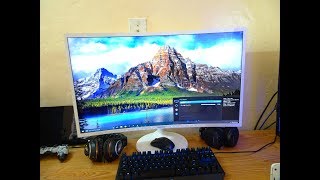 Samsung Curved Monitor Best Settings [upl. by Aklim]