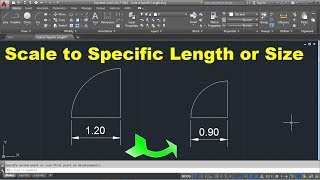 AutoCAD Scale to Specific Length  AutoCAD Scale to Specific Size [upl. by Udelle]