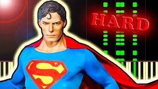 JOHN WILLIAMS  SUPERMAN THEME  Piano Tutorial [upl. by Eslehc]