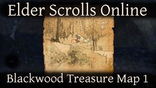 Blackwood Treasure Map 1 Elder Scrolls Online ESO [upl. by Enelym]