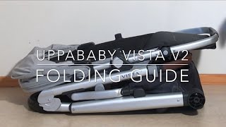 How to Fold  Unfold the Uppababy Vista V2 [upl. by Razaile]