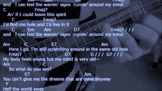 Half the World Away  with lyrics amp chords  strum your ukulele along with Oasis [upl. by Reizarf176]