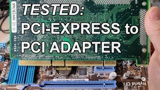 Can an external PCIExpress to PCI adapter work Sort of [upl. by Ted]