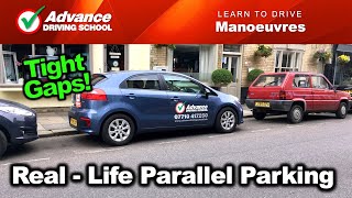 RealLife Parallel Parking  Learn to drive Manoeuvres [upl. by Fonsie]